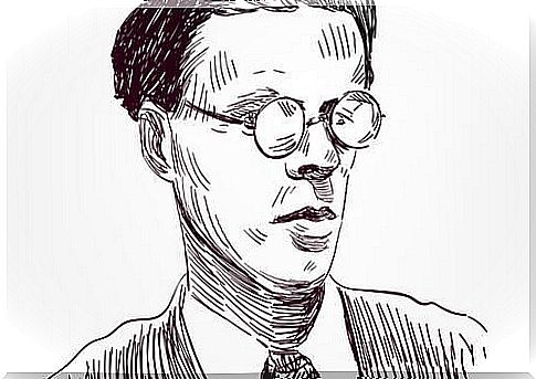 Portrait of Aldous Huxley.