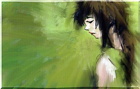 girl among green shades