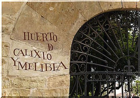 Entrance of the garden of Calisto and Melibea of ​​Salamanca