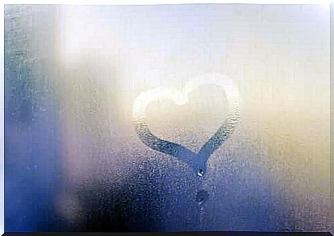 Heart on the window