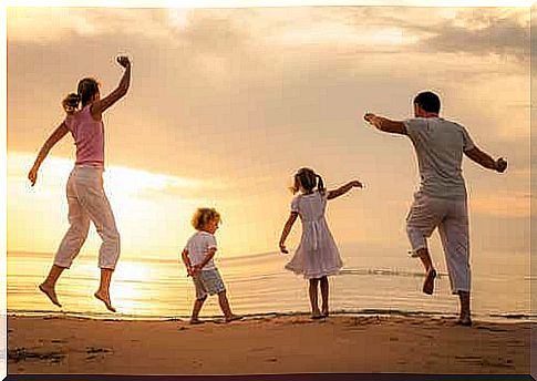 Summer activities for the whole family on the beach.