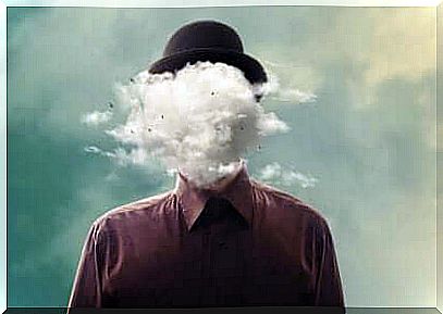 Suppression of thought and cloud instead of the head